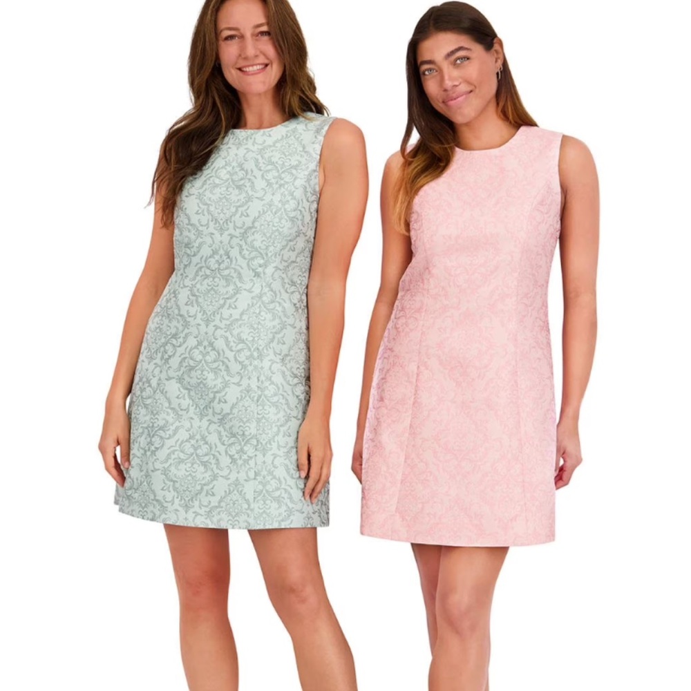 Ladies BRIDGERTON Elegant Sleeveless Lace Dress -Pink